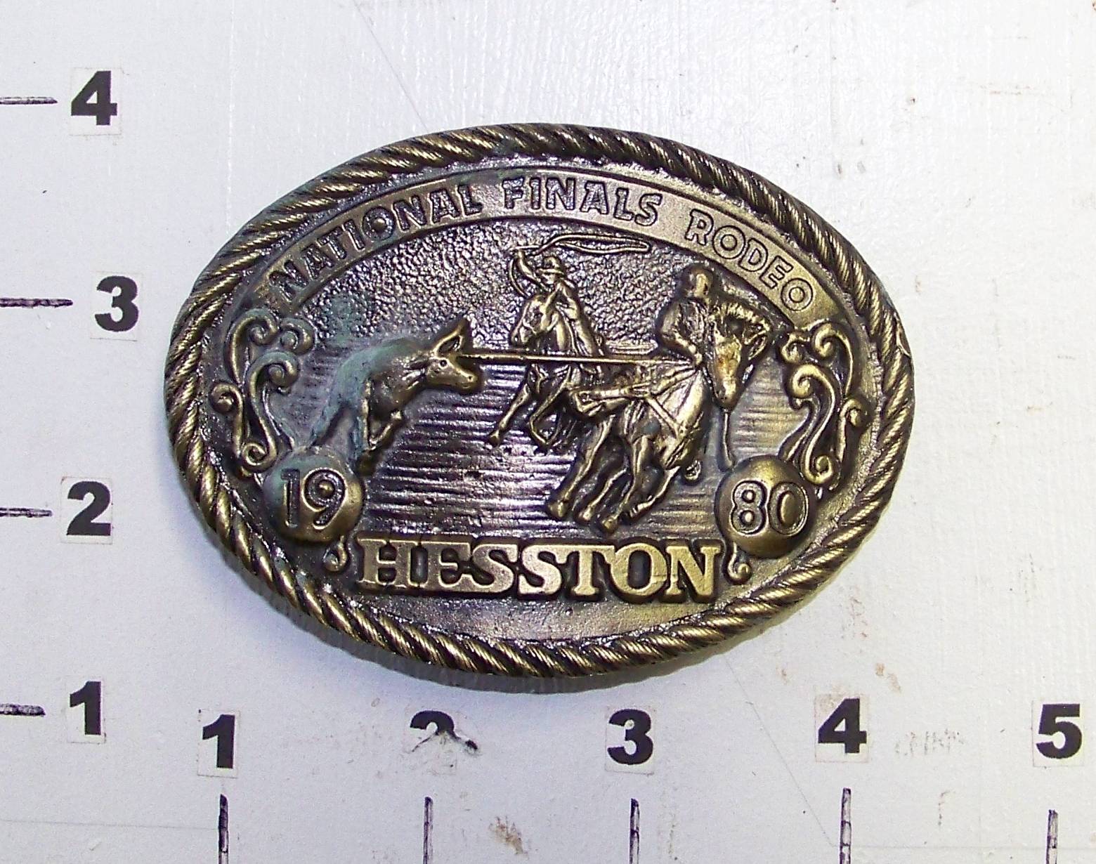 Vintage Hesston Rodeo Belt Buckle 1080 – Grandpa's Barn